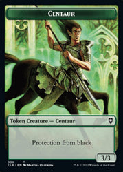 Horror // Centaur Double-Sided Token [Commander Legends: Battle for Baldur's Gate Tokens] Magic: The Gathering