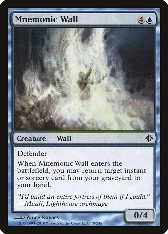 Mnemonic Wall [Rise of the Eldrazi] Magic: The Gathering