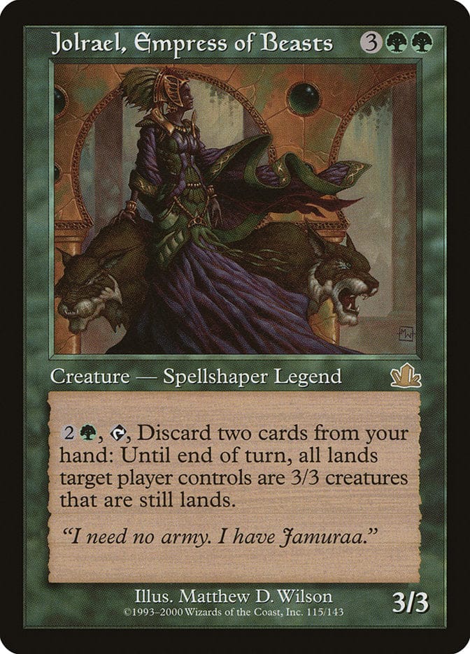 Jolrael, Empress of Beasts [Prophecy] Magic: The Gathering