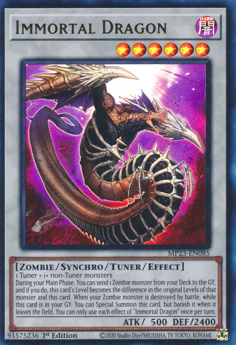 Immortal Dragon [MP23-EN085] Ultra Rare - Yugioh Cards For Your TCG Needs!