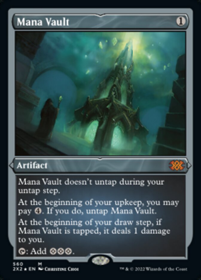 Mana Vault (Foil Etched) [Double Masters 2022] Magic: The Gathering