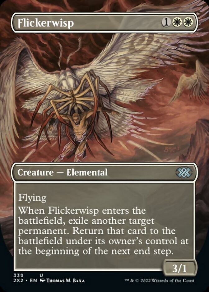 Flickerwisp (Borderless Alternate Art) [Double Masters 2022] Magic: The Gathering