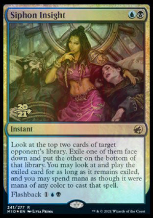 Siphon Insight [Innistrad: Midnight Hunt Prerelease Promos] Magic: The Gathering