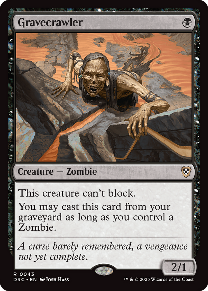 Gravecrawler [Aetherdrift Commander] Magic: The Gathering