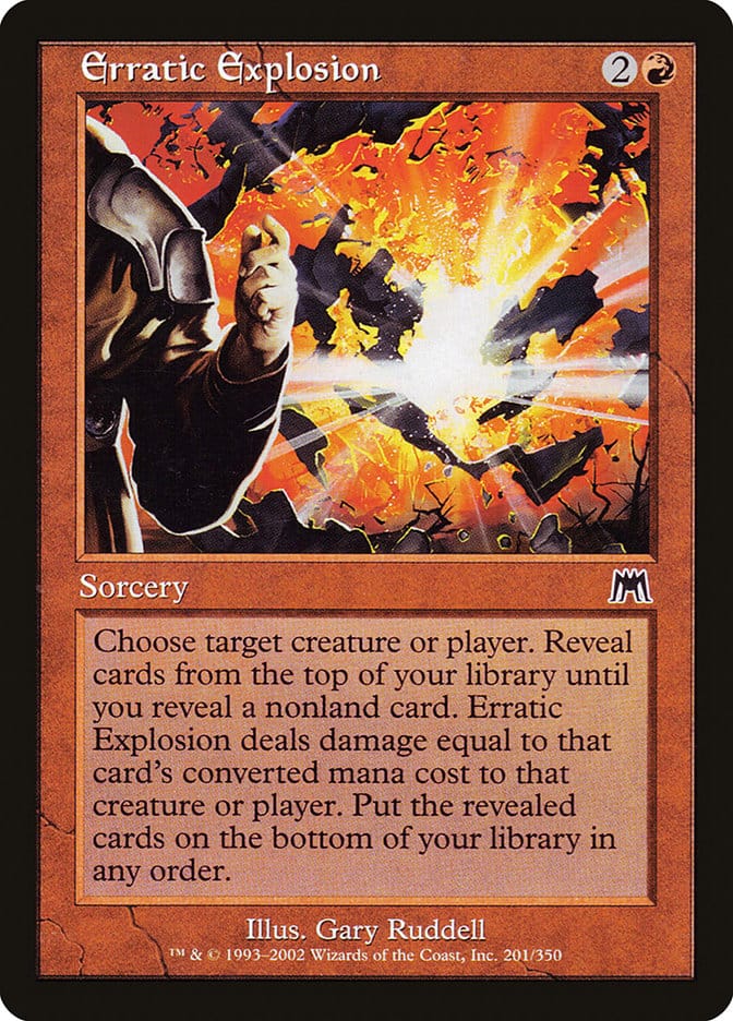 Erratic Explosion [Onslaught] Magic: The Gathering