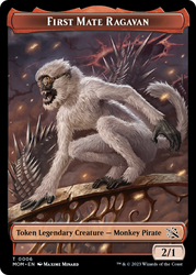 First Mate Ragavan // Thopter Double-Sided Token [March of the Machine Tokens] Magic: The Gathering