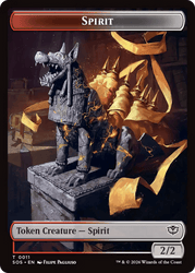 Fractal (0005) // Spirit (0011) Double-Sided Token [Secrets of Strixhaven Tokens]