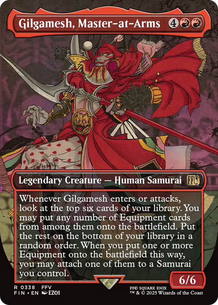 Gilgamesh, Master-at-Arms (Borderless) [FINAL FANTASY] Magic: The Gathering