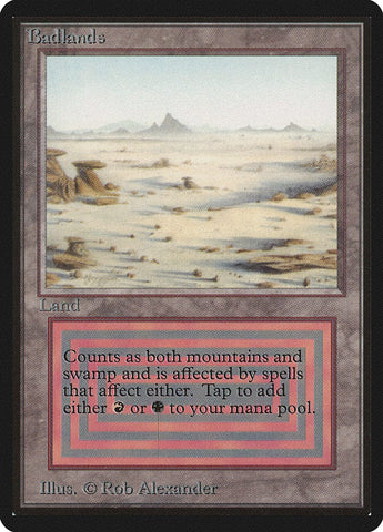 Badlands [Beta Edition] Magic: The Gathering