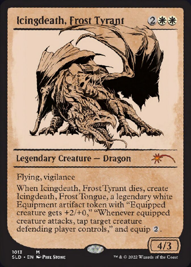 Icingdeath, Frost Tyrant (Showcase) [Secret Lair Drop Series] Magic: The Gathering
