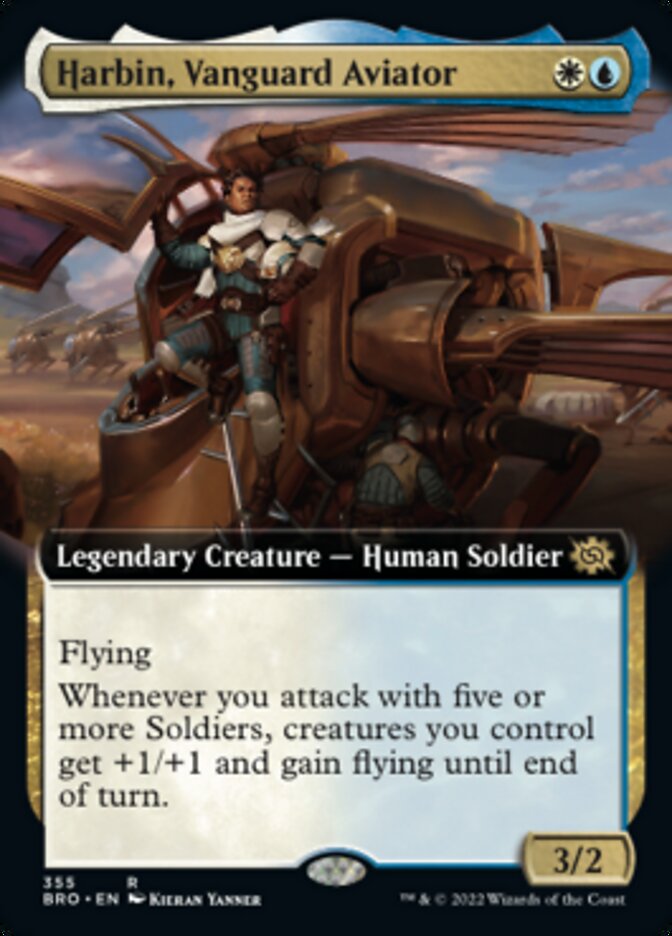 Harbin, Vanguard Aviator (Extended Art) [The Brothers' War] Magic: The Gathering