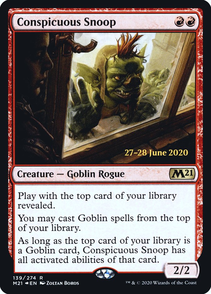 Conspicuous Snoop [Core Set 2021 Prerelease Promos] Magic: The Gathering