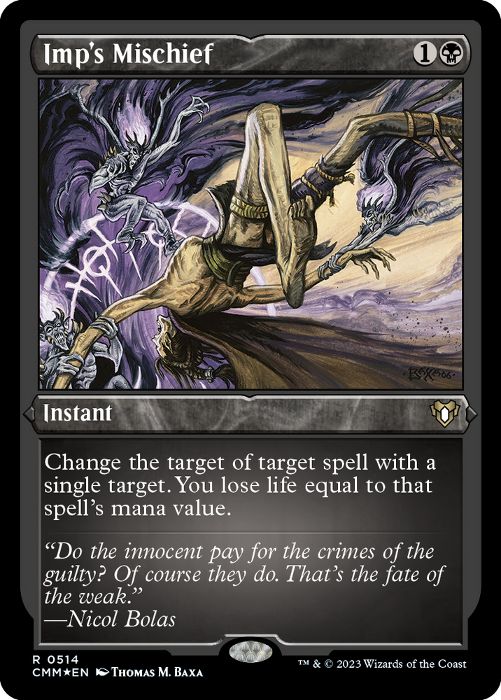 Imp's Mischief (Foil Etched) [Commander Masters] Magic: The Gathering
