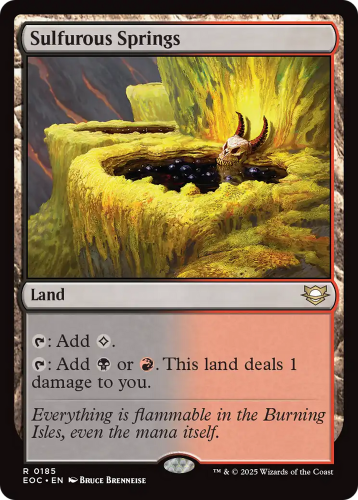 Sulfurous Springs [Edge of Eternities Commander] Magic: The Gathering