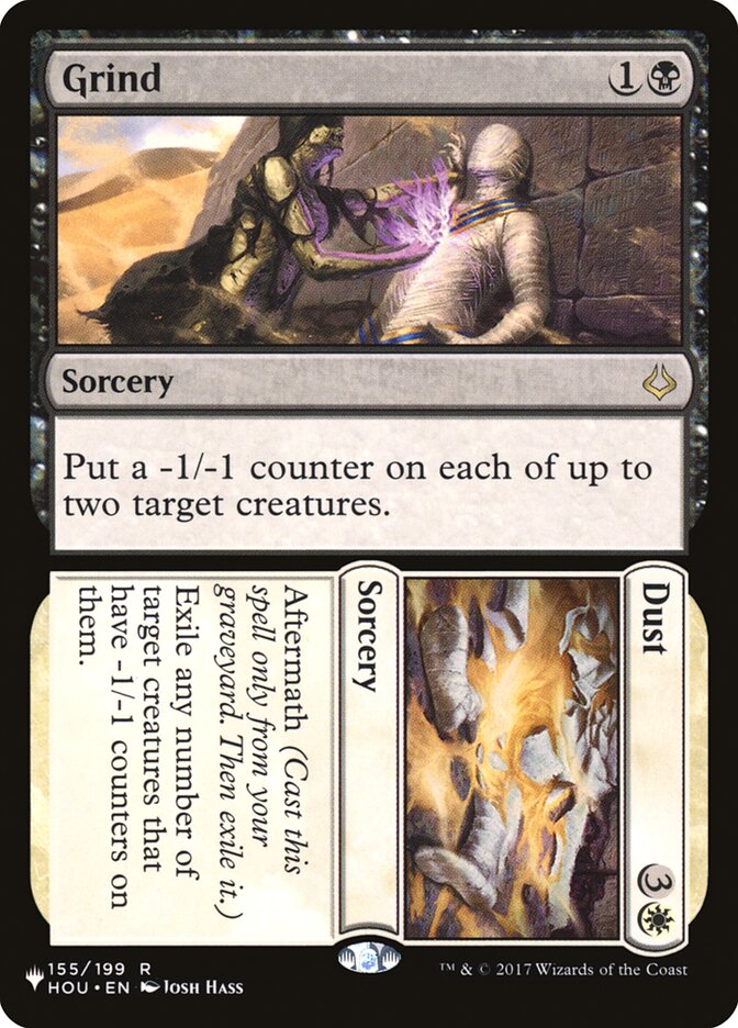Grind // Dust [The List] Magic: The Gathering