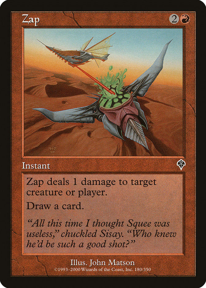 Zap [Invasion] Magic: The Gathering