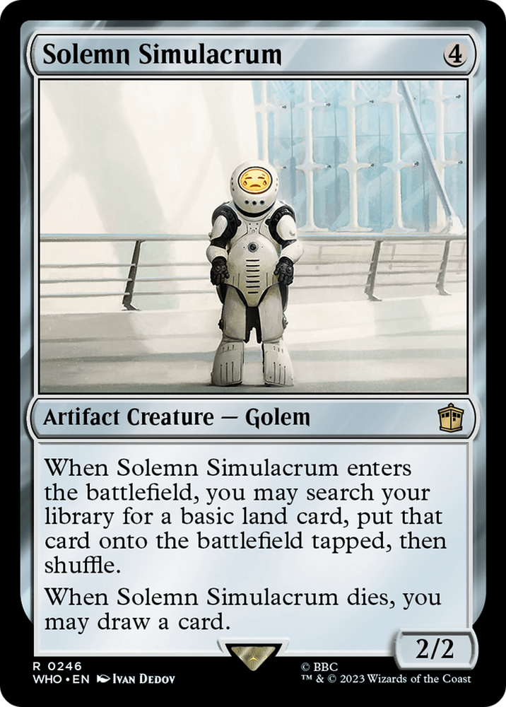 Solemn Simulacrum [Doctor Who] Magic: The Gathering