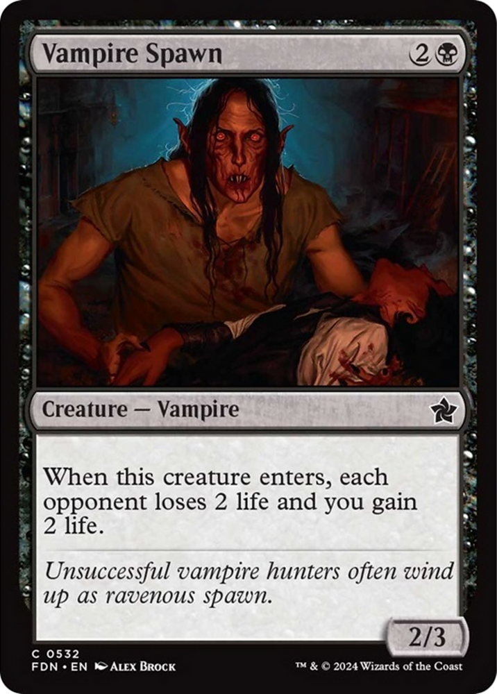 Vampire Spawn [Foundations] Magic: The Gathering