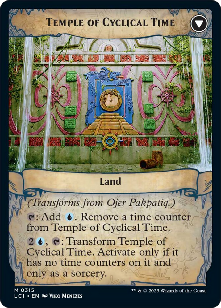 Ojer Pakpatiq, Deepest Epoch // Temple of Cyclical Time (Showcase) [The Lost Caverns of Ixalan] Magic: The Gathering