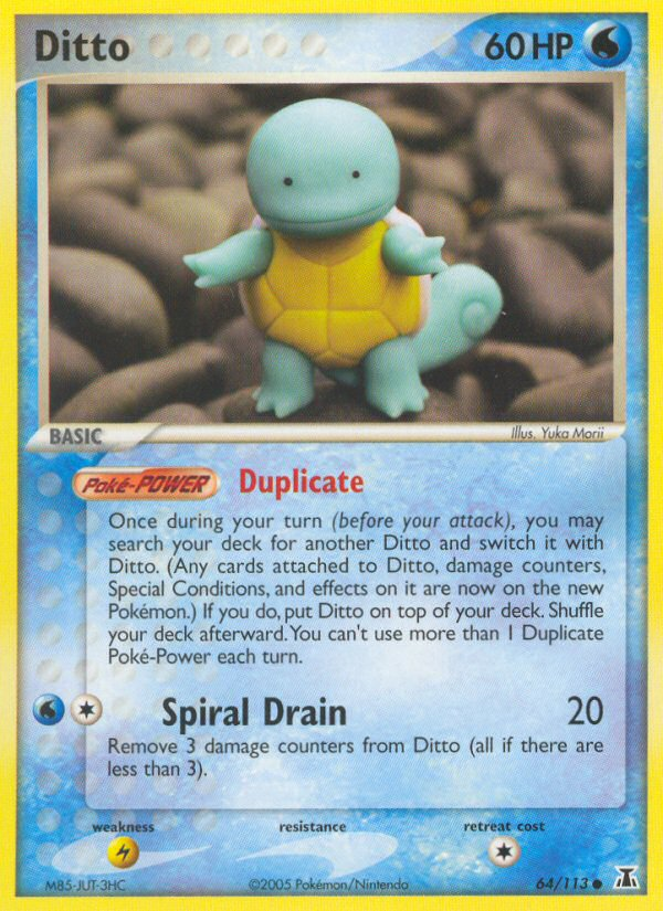 Ditto (64/113) [EX: Delta Species] Pokémon