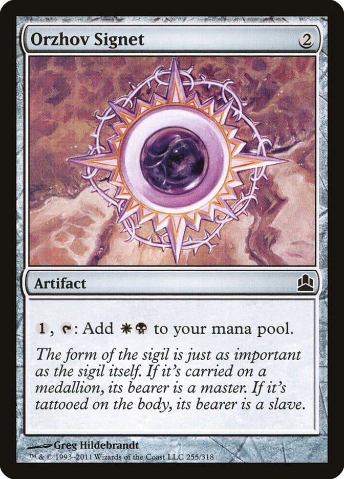 Orzhov Signet [Commander 2011] Magic: The Gathering
