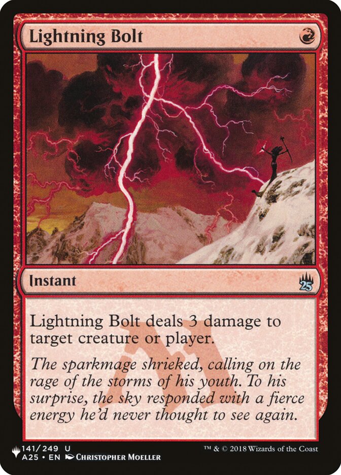 Lightning Bolt (141/249) [The List] Magic: The Gathering