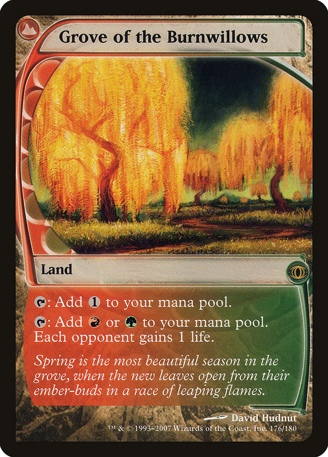 Grove of the Burnwillows [Future Sight] Magic: The Gathering