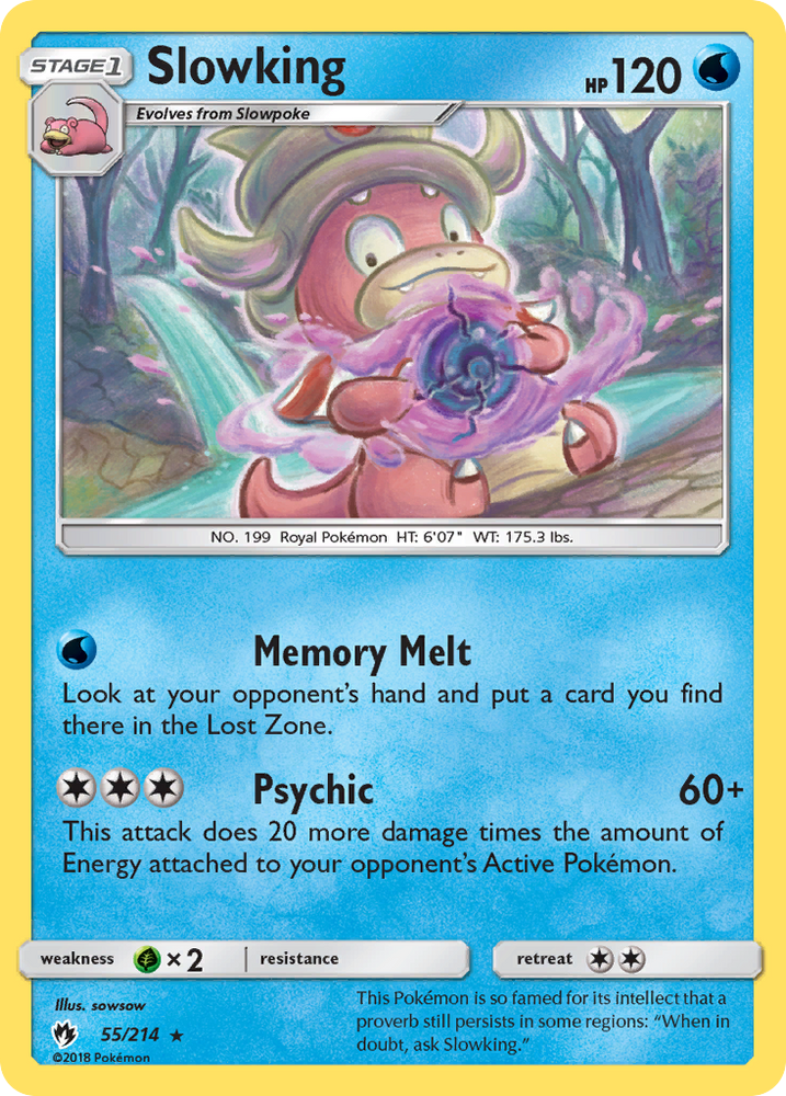 Slowking (55/214) [Sun & Moon: Lost Thunder] Pokémon
