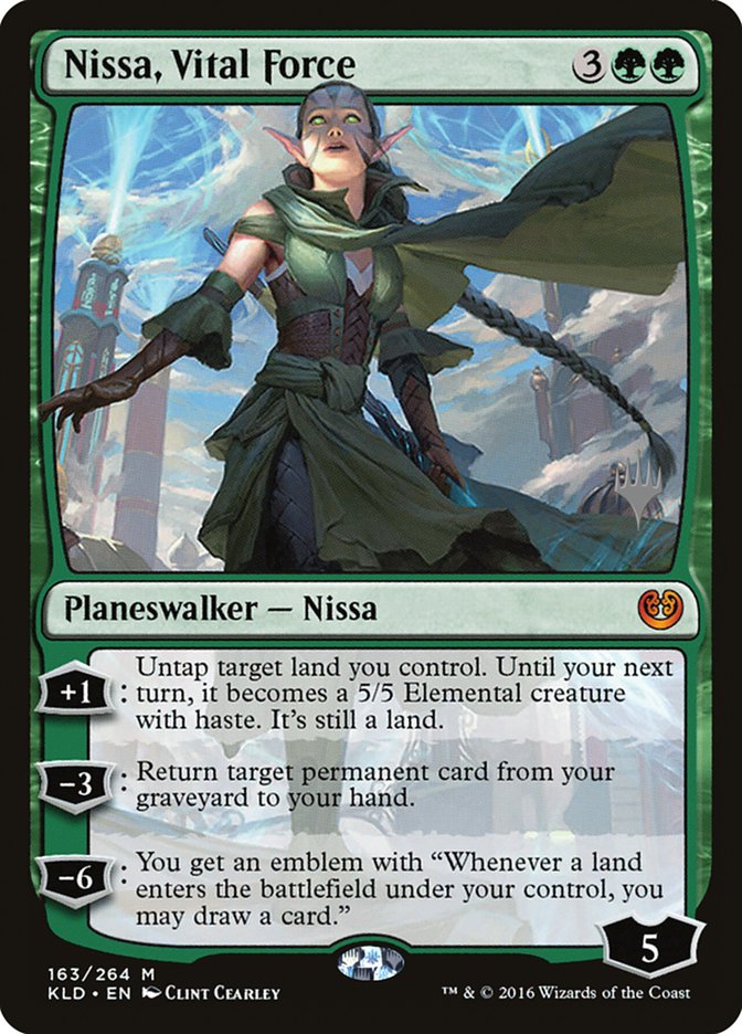 Nissa, Vital Force (Promo Pack) [Kaladesh Promos] Magic: The Gathering