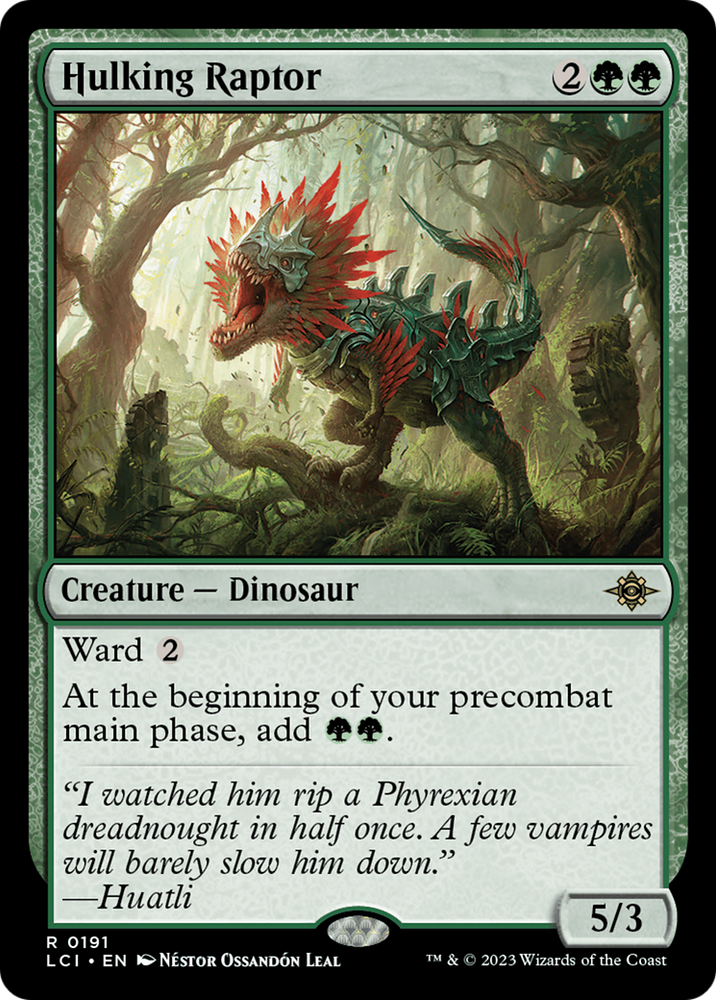 Hulking Raptor [The Lost Caverns of Ixalan] Magic: The Gathering
