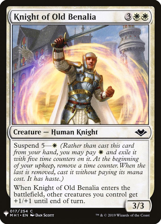 Knight of Old Benalia [Mystery Booster] Magic: The Gathering