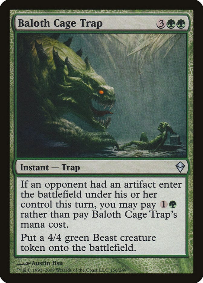 Baloth Cage Trap [Zendikar] Magic: The Gathering