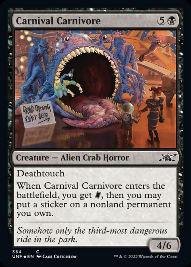 Carnival Carnivore (Galaxy Foil) [Unfinity] Magic: The Gathering