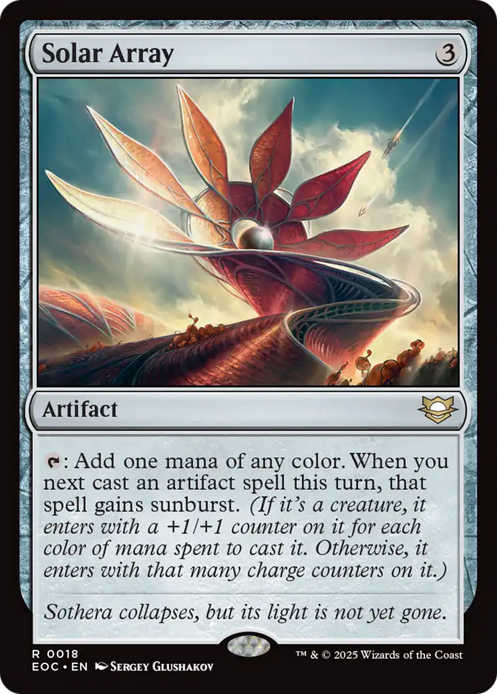 Solar Array [Edge of Eternities Commander] Magic: The Gathering