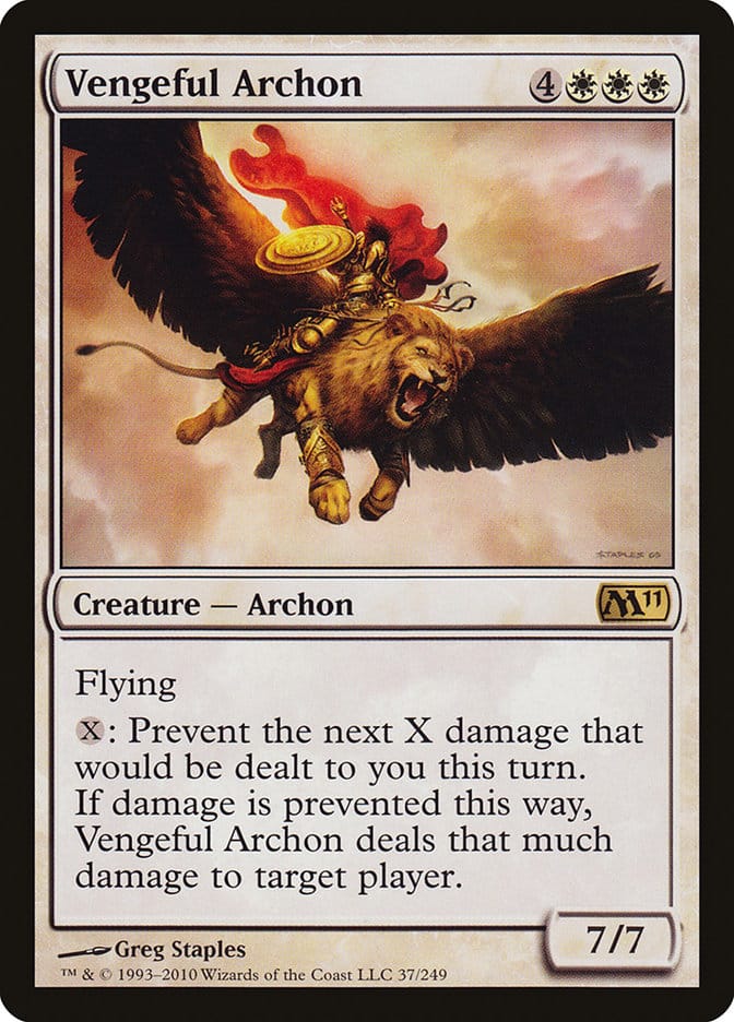 Vengeful Archon [Magic 2011] Magic: The Gathering