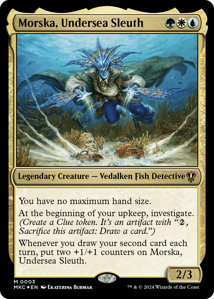 Morska, Undersea Sleuth [Murders at Karlov Manor Commander] Magic: The Gathering