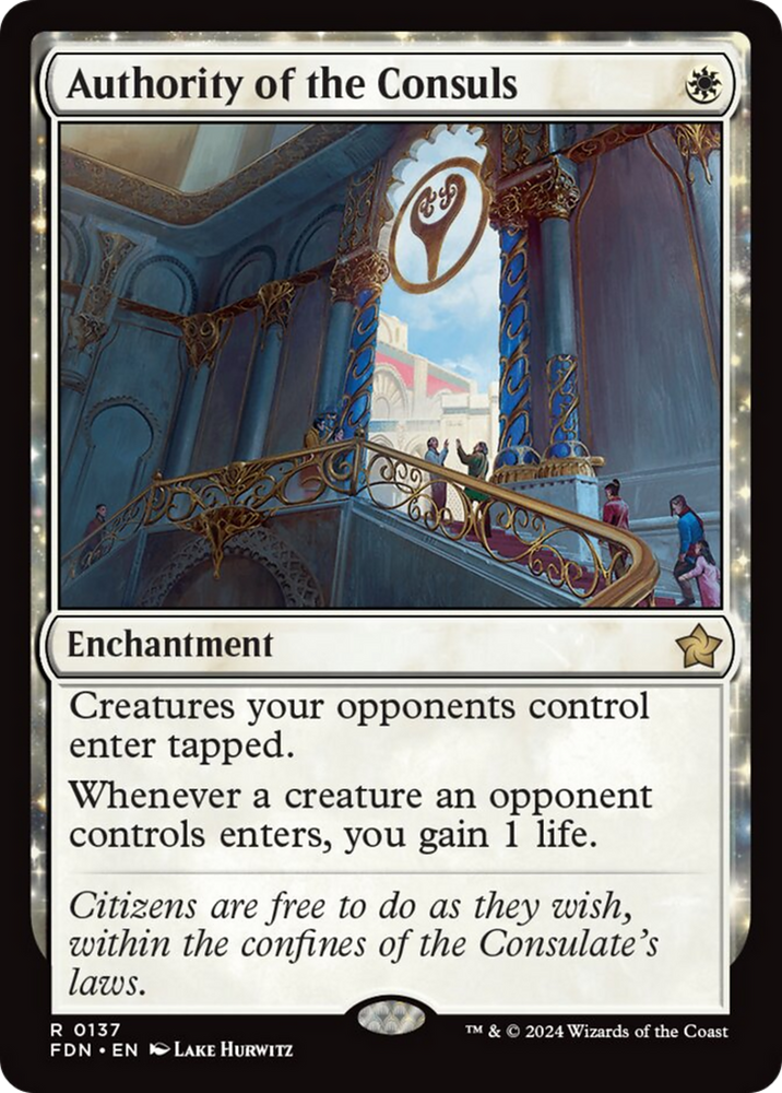 Authority of the Consuls [Foundations] Magic: The Gathering