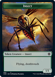 Insect // Soldier Double-Sided Token [Starter Commander Decks] Magic: The Gathering