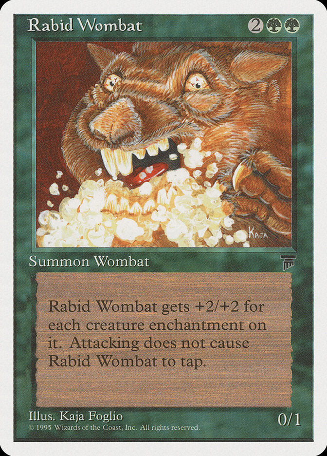 Rabid Wombat [Chronicles] Magic: The Gathering