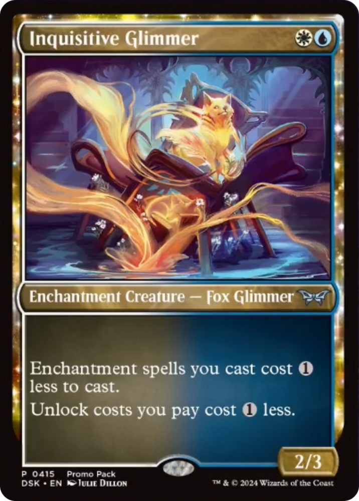 Inquisitive Glimmer (Promo Pack) [Duskmourn: House of Horror Promos] Magic: The Gathering