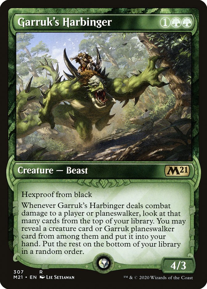 Garruk's Harbinger (Showcase) [Core Set 2021] Magic: The Gathering