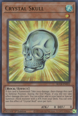 Crystal Skull [BLCR-EN022] Ultra Rare - Yugioh Cards For Your TCG Needs!