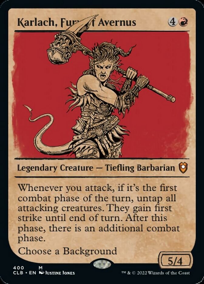 Karlach, Fury of Avernus (Showcase) [Commander Legends: Battle for Baldur's Gate] Magic: The Gathering