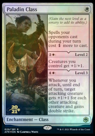 Paladin Class [Dungeons & Dragons: Adventures in the Forgotten Realms Prerelease Promos] Magic: The Gathering