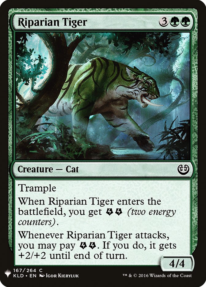 Riparian Tiger [Mystery Booster] Magic: The Gathering