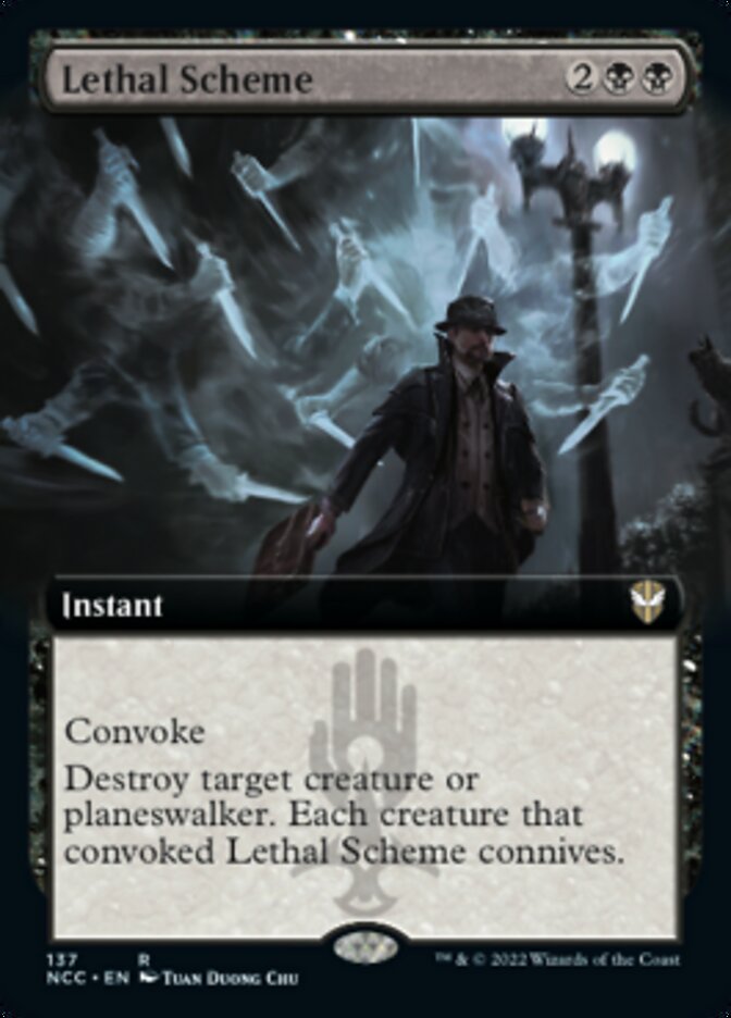 Lethal Scheme (Extended Art) [Streets of New Capenna Commander] Magic: The Gathering