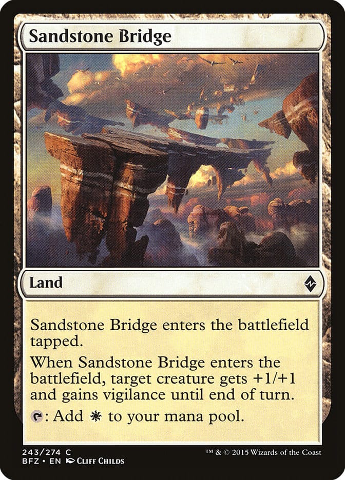 Sandstone Bridge [Battle for Zendikar] Magic: The Gathering