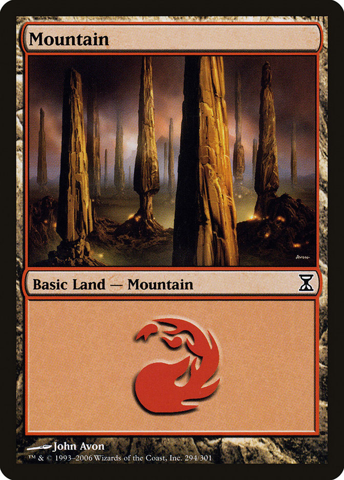 Mountain (294) [Time Spiral] Magic: The Gathering