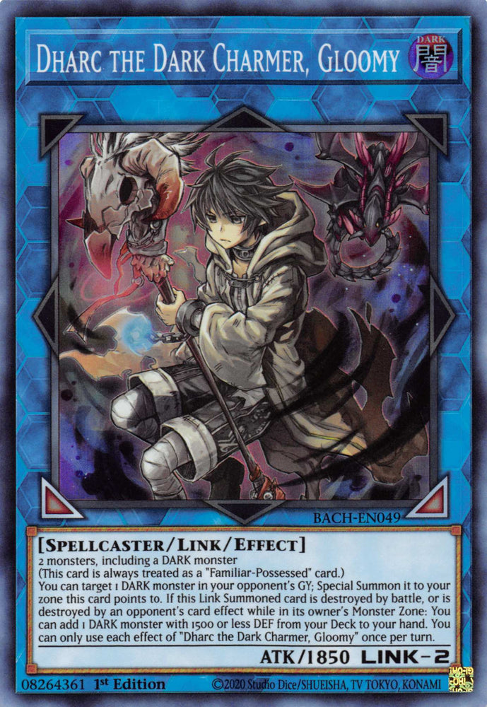 Dharc the Dark Charmer, Gloomy [BACH-EN049] Super Rare - Yugioh Cards For Your TCG Needs!