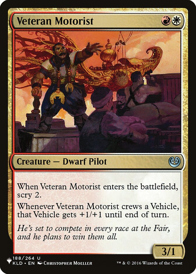 Veteran Motorist [The List] Magic: The Gathering
